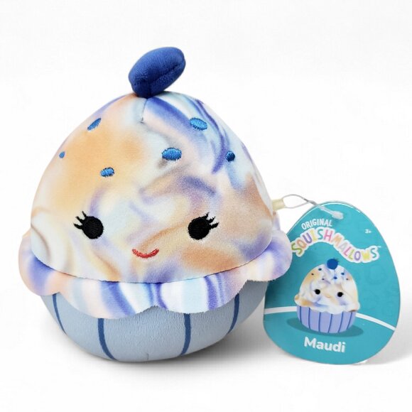 NWT Squishmallows Maudi The Marbled Blueberry Cupcake 5" Plush - Picture 1 of 5